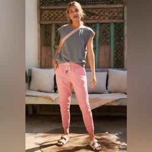 Anthropology Pink Varley Corinth Joggers